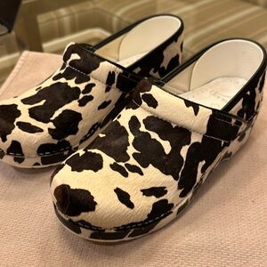 Women's Dansko Professional Clog Cow Print Haircalf, 38
